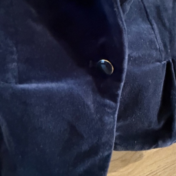 Janie and Jack • 2T • Navy Velvet Peplum Blazer - Picture 4 of 5